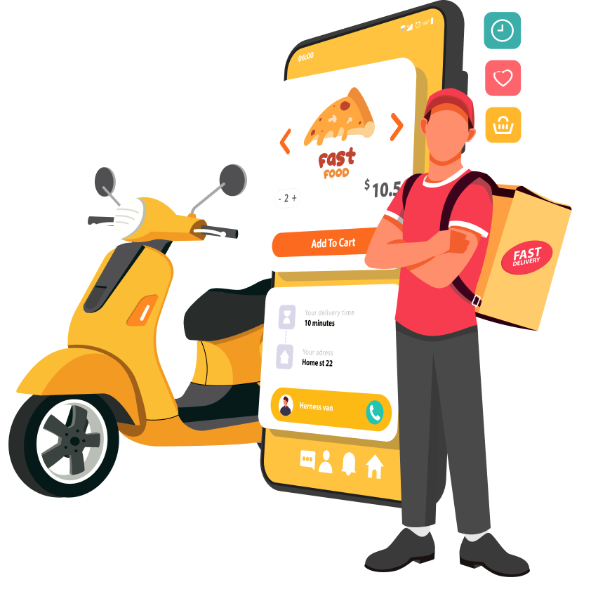 Food delivery app development